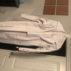 Brand new white XL men’s white renaissance leather coat